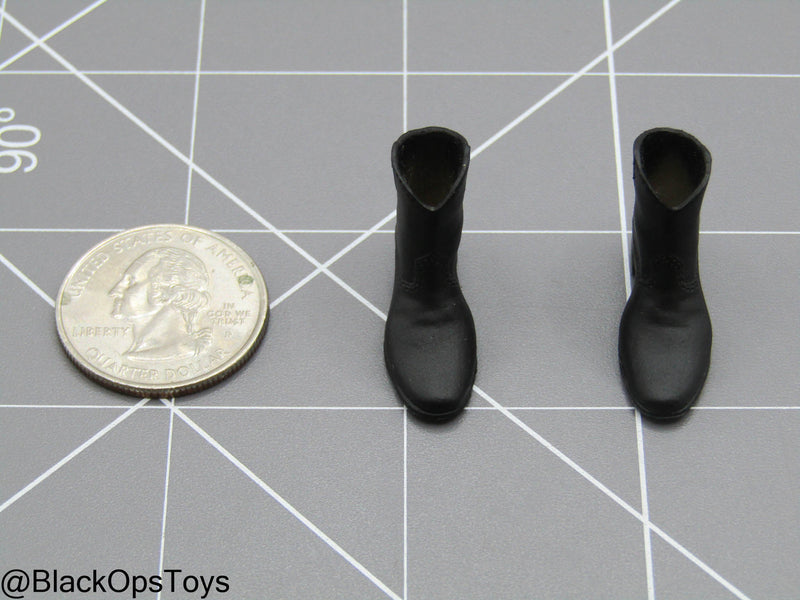 Load image into Gallery viewer, 1/12 Black Cowboy Boots (Peg Type)
