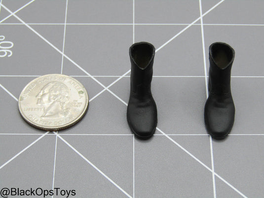 1/12 Black Cowboy Boots (Peg Type)