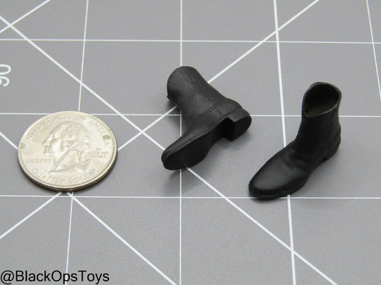1/12 Black Cowboy Boots (Peg Type)