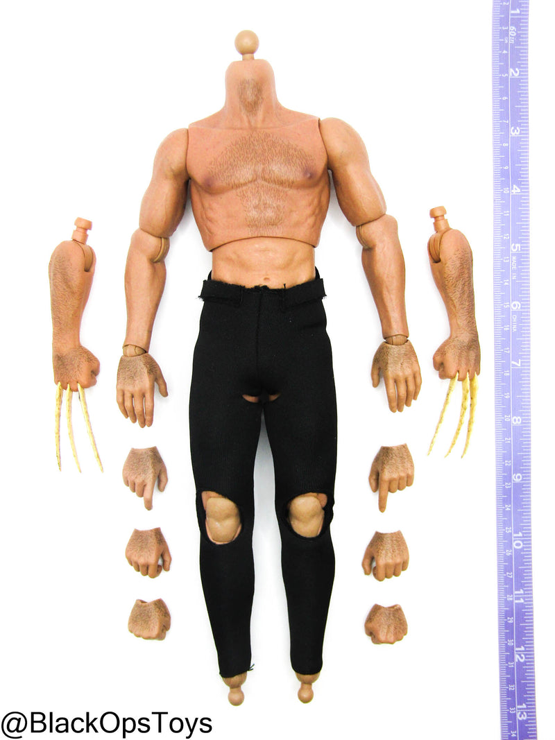 Load image into Gallery viewer, Woifman Mutants - Male Base Body w/Extra Seamless Clawed Arms
