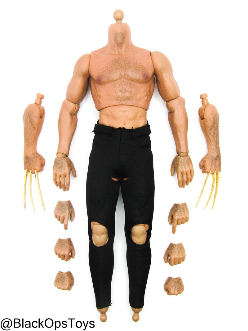 Load image into Gallery viewer, Woifman Mutants - Male Base Body w/Extra Seamless Clawed Arms
