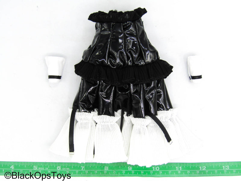 Load image into Gallery viewer, Frontline Maid Girl - Black &amp; White Female Maid Dress w/Cuffs
