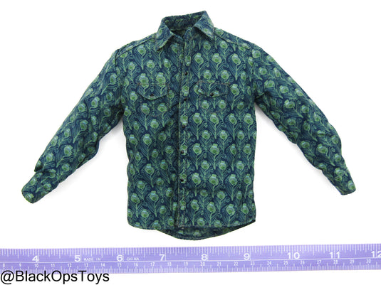 Woifman Mutants - Blue & Green Button Up Shirt