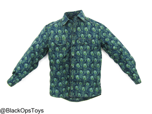 Woifman Mutants - Blue & Green Button Up Shirt
