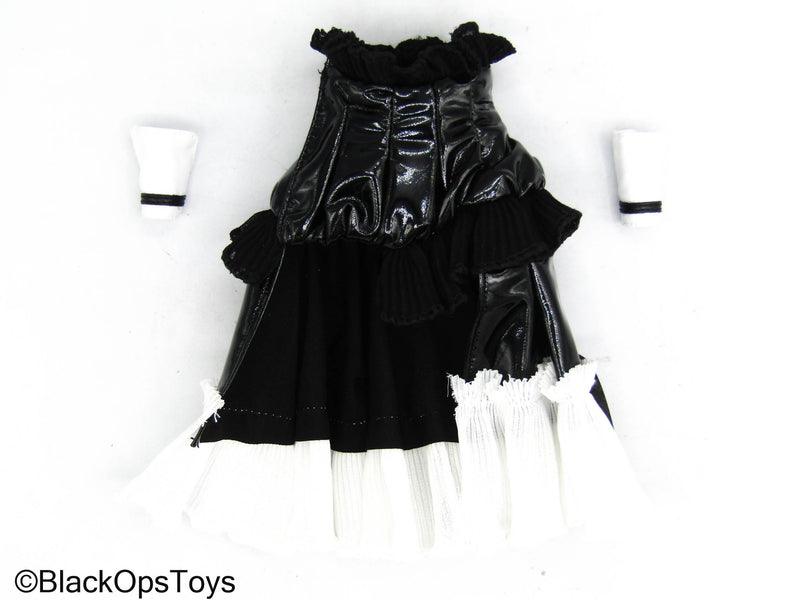 Frontline Maid Girl - Black & White Female Maid Dress w/Cuffs BlackOpsToys Frontline Maid Girl - Black & White Female Maid Dress w/Cuffs BlackOpsToys