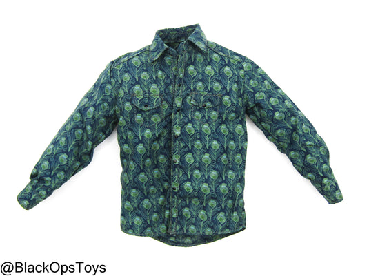 Woifman Mutants - Blue & Green Button Up Shirt
