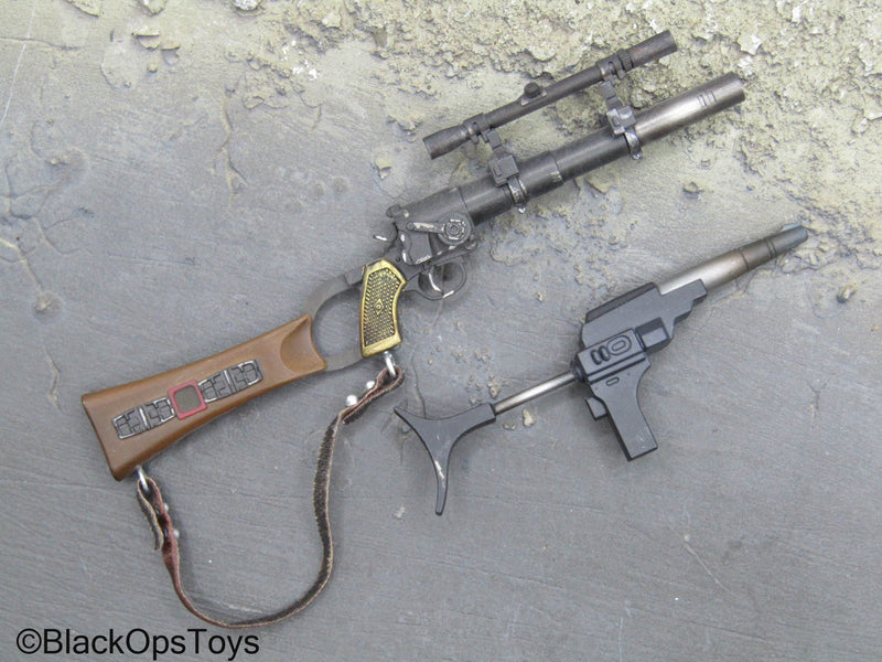 Load image into Gallery viewer, Scratch &amp; Dent (READ DESC) - Star Wars Boba Fett Blaster Rifle &amp; Flamethrower
