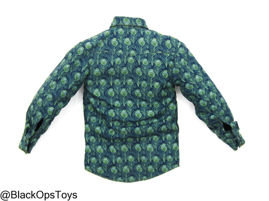 Woifman Mutants - Blue & Green Button Up Shirt