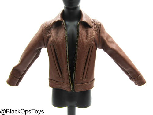 Woifman Mutants - Brown Leather Like Jacket