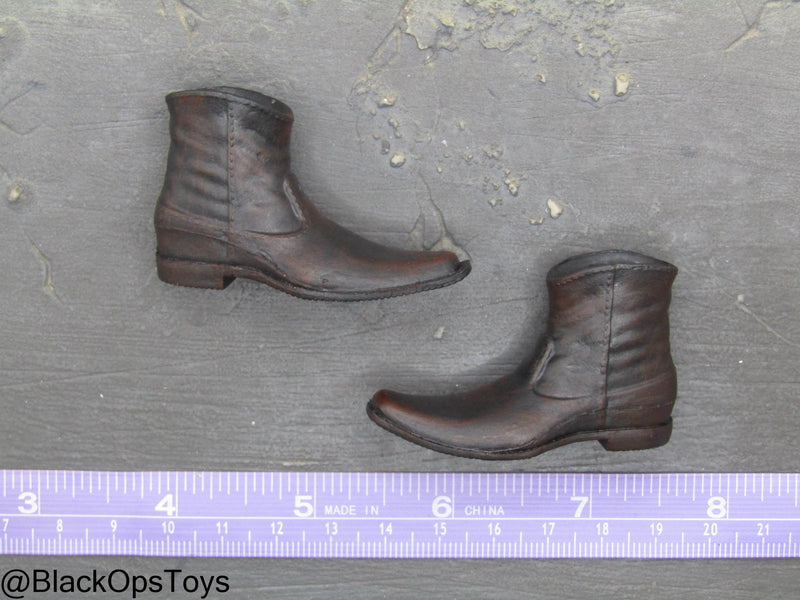 Load image into Gallery viewer, Woifman Mutants - Weathered Dark Brown Boots (Peg Type)
