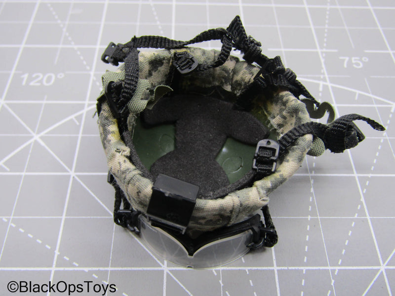 Load image into Gallery viewer, ACU Camo Helmet w/Goggles
