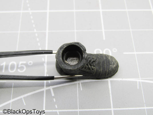 1/12 Black Combat Boots (Peg Type)