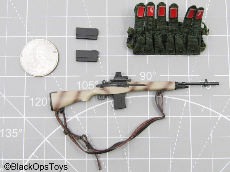 Load image into Gallery viewer, 1/12 Black Hawk Down M14 Rifle &amp; Chest Rig Set (Crazy Figure)
