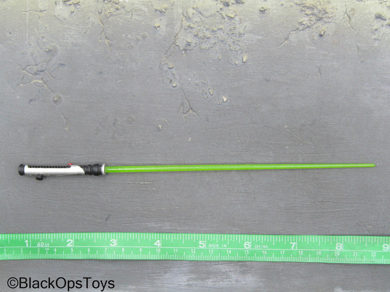 Load image into Gallery viewer, Scratch &amp; Dent (READ DESC) - Green Qui-Gon Lightsaber w/Green Blade
