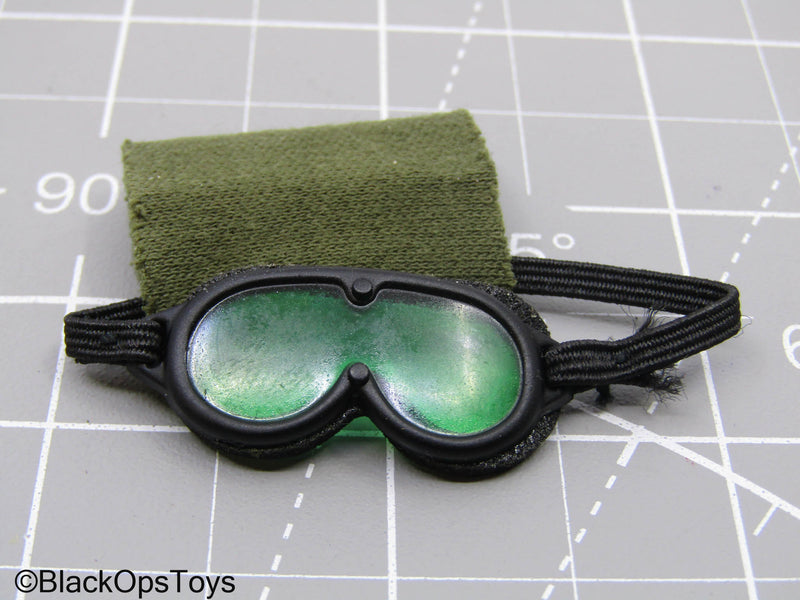 Load image into Gallery viewer, Black Goggles w/Green Lense (Dragon)
