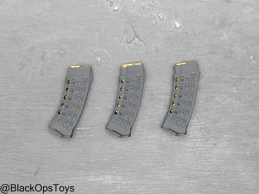 Russian Spetsnaz MVD SOBR - Black Skeleton AK-12 Magazine Set (x3)