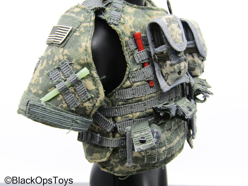 Load image into Gallery viewer, ACU Camo Plate Carrier &amp; Gear Set

