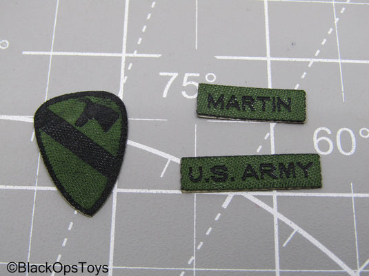 US Army 1st Cavalry Division Patch & Name Tape Set