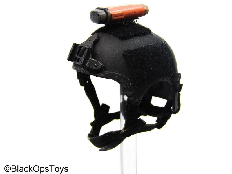 Load image into Gallery viewer, Weathered Black FAST Helmet w/Strobe (BBI)
