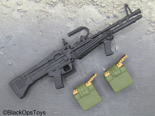Vietnam M60 Light Machine Gun w/Molded Ammo Boxes