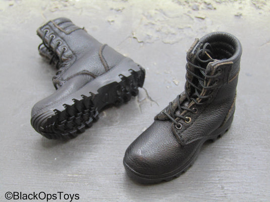 Russian Senior Rifleman - Black Leather Like Boots (Foot Type)