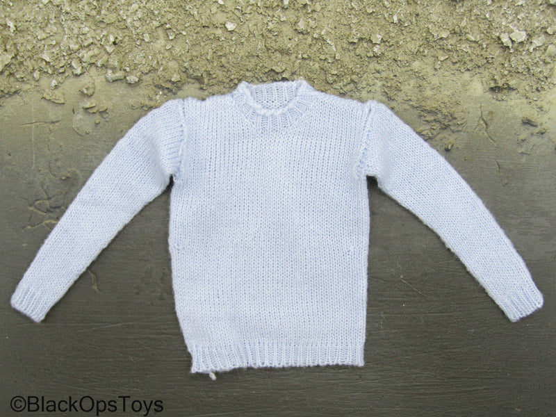 Load image into Gallery viewer, Knives Out Hugh - Light Blue Sweater

