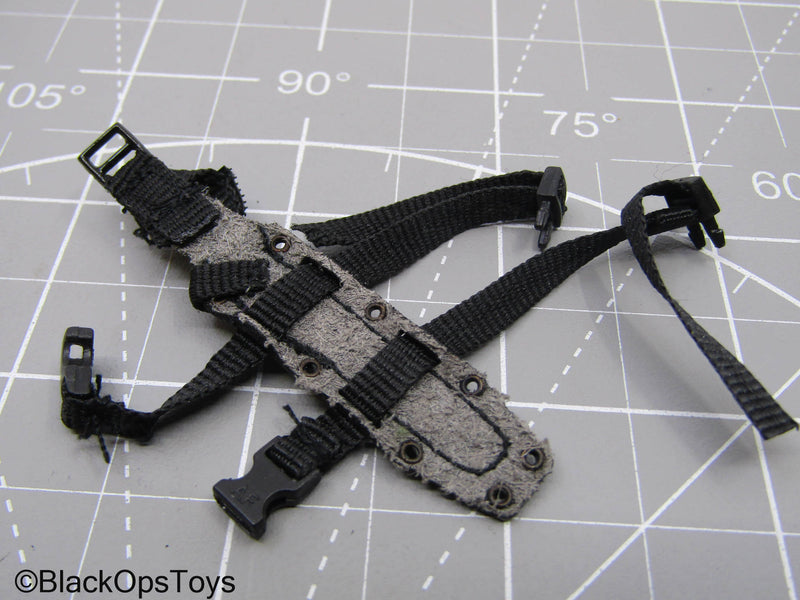 Load image into Gallery viewer, Black Leather Dropleg Knife Sheath
