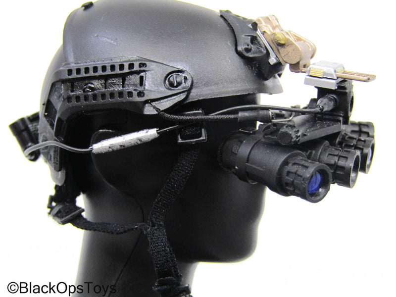 Load image into Gallery viewer, Black FAST Helmet w/Quad NVG
