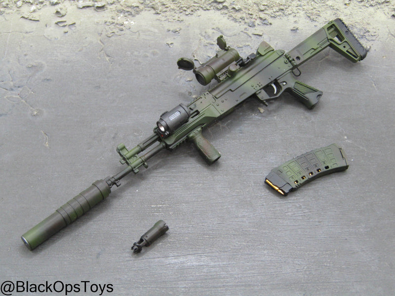 Load image into Gallery viewer, Russian Spetsnaz MVD SOBR - Camo AK-12 Rifle w/Attachment Set
