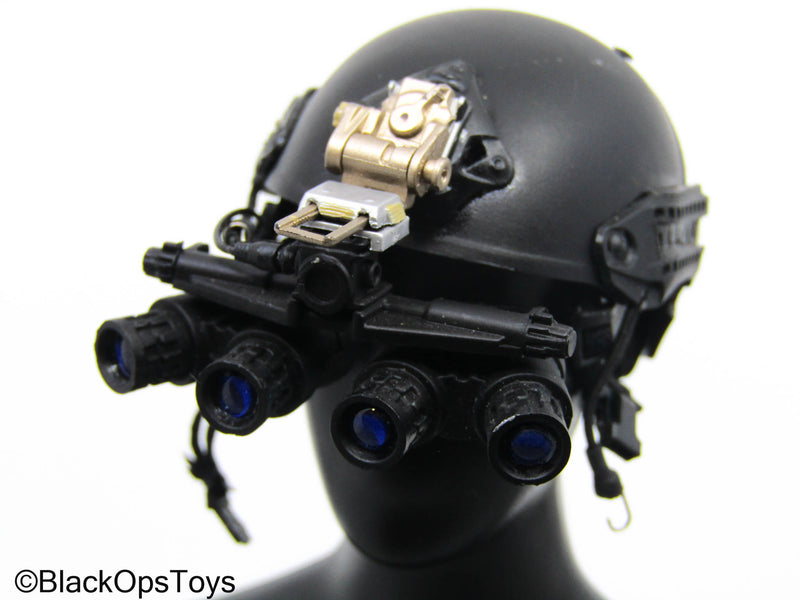 Load image into Gallery viewer, Black FAST Helmet w/Quad NVG
