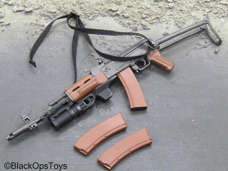 Load image into Gallery viewer, AK47 Rifle w/Folding Stock &amp; GP-25 Grenade Launcher
