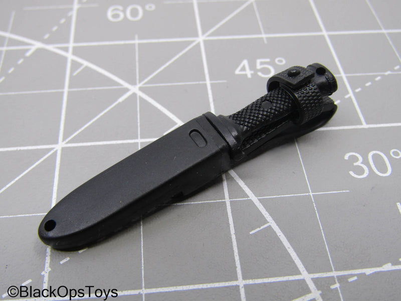 Load image into Gallery viewer, Black Combat Knife w/Sheath
