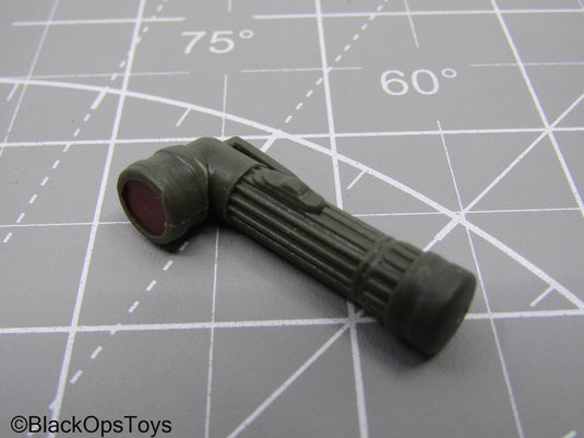 OD Green Angle Head Flashlight w/Red Lense