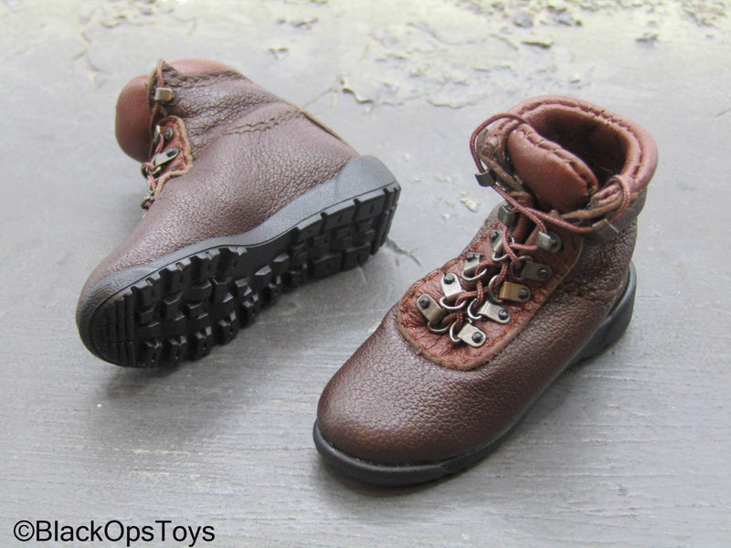 Load image into Gallery viewer, The Hunt For UBL - Brown Combat Boots (Foot Type)

