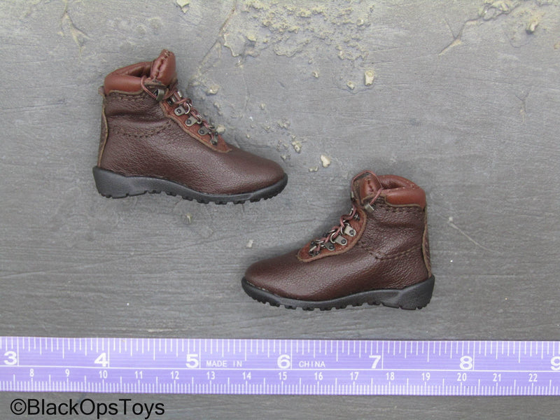 Load image into Gallery viewer, The Hunt For UBL - Brown Combat Boots (Foot Type)
