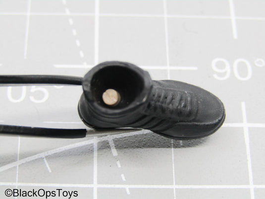 1/12 Black Combat Boots (Peg Type) (READ DESC)