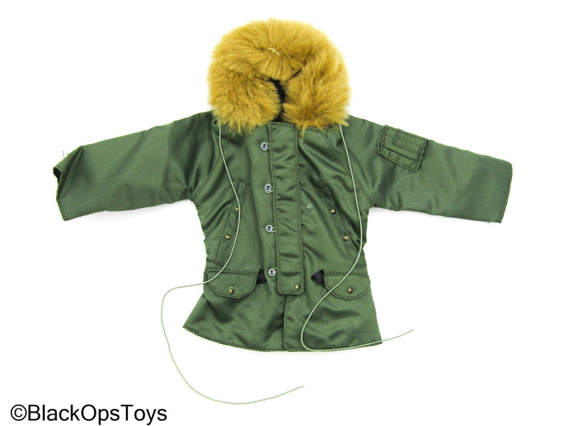 Load image into Gallery viewer, Green Cold Weather N-3B Flight Jacket
