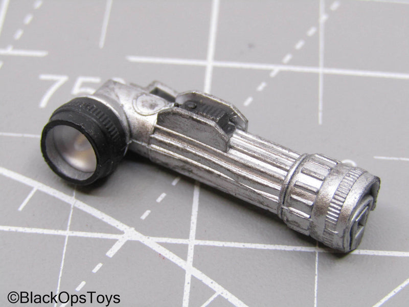 Load image into Gallery viewer, Silver Angle Head Flashlight
