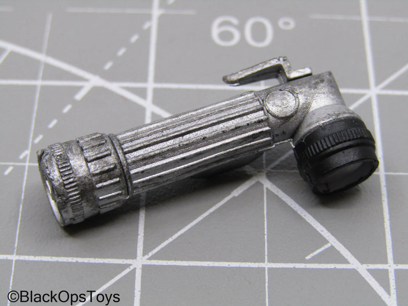 Load image into Gallery viewer, Silver Angle Head Flashlight
