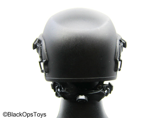 Black Combat Helmet w/NVG