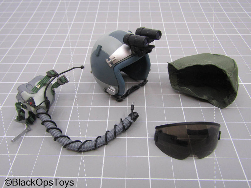 Load image into Gallery viewer, Flight Helmet Set w/NVG (READ DESC)

