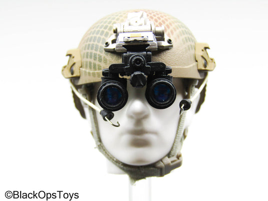 Snakeskin Camo Helmet w/NVG