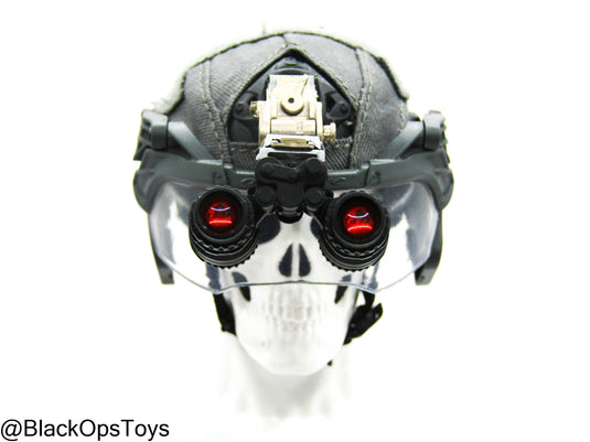 ZERT AMG Juggernaut - Wolf Grey Helmet w/NVG & Face Shield Set