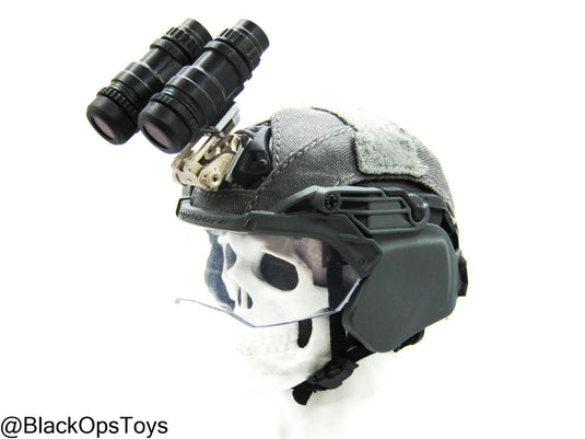 ZERT AMG Juggernaut - Wolf Grey Helmet w/NVG & Face Shield Set