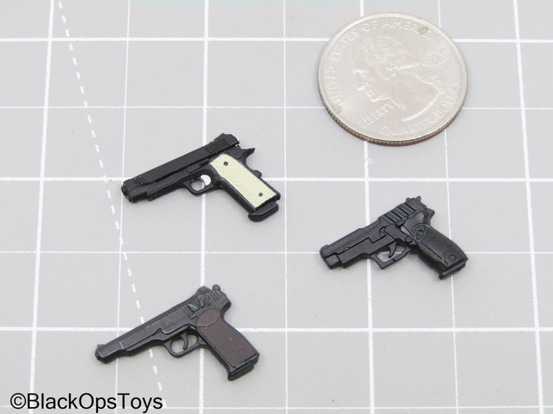 Load image into Gallery viewer, 1/12 Scale Black Pistol Lot (READ DESC)
