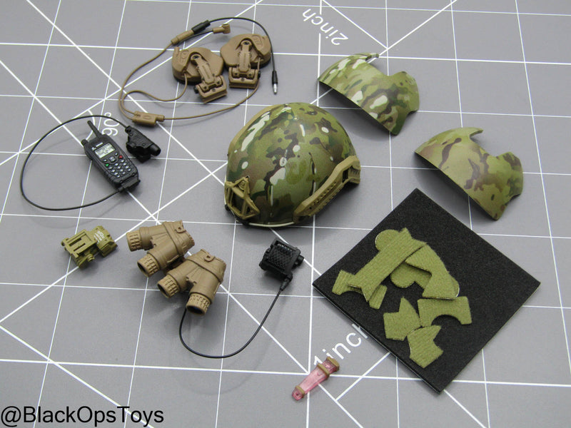 Load image into Gallery viewer, Custom Multicam Helmet w/Chimera NVG &amp; Communications Set
