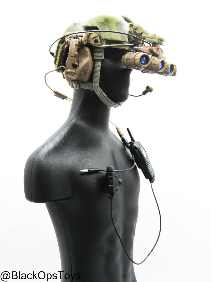 Load image into Gallery viewer, Custom Multicam Helmet w/Chimera NVG &amp; Communications Set
