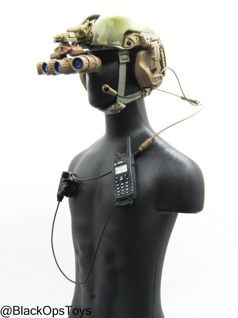 Load image into Gallery viewer, Custom Multicam Helmet w/Chimera NVG &amp; Communications Set
