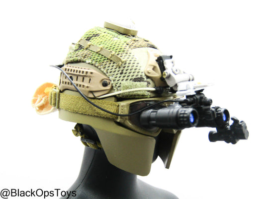 Custom Multicam Helmet w/NVG & Goggles Set