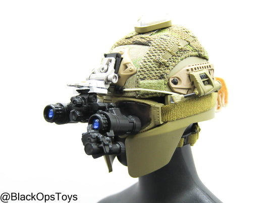 Custom Multicam Helmet w/NVG & Goggles Set